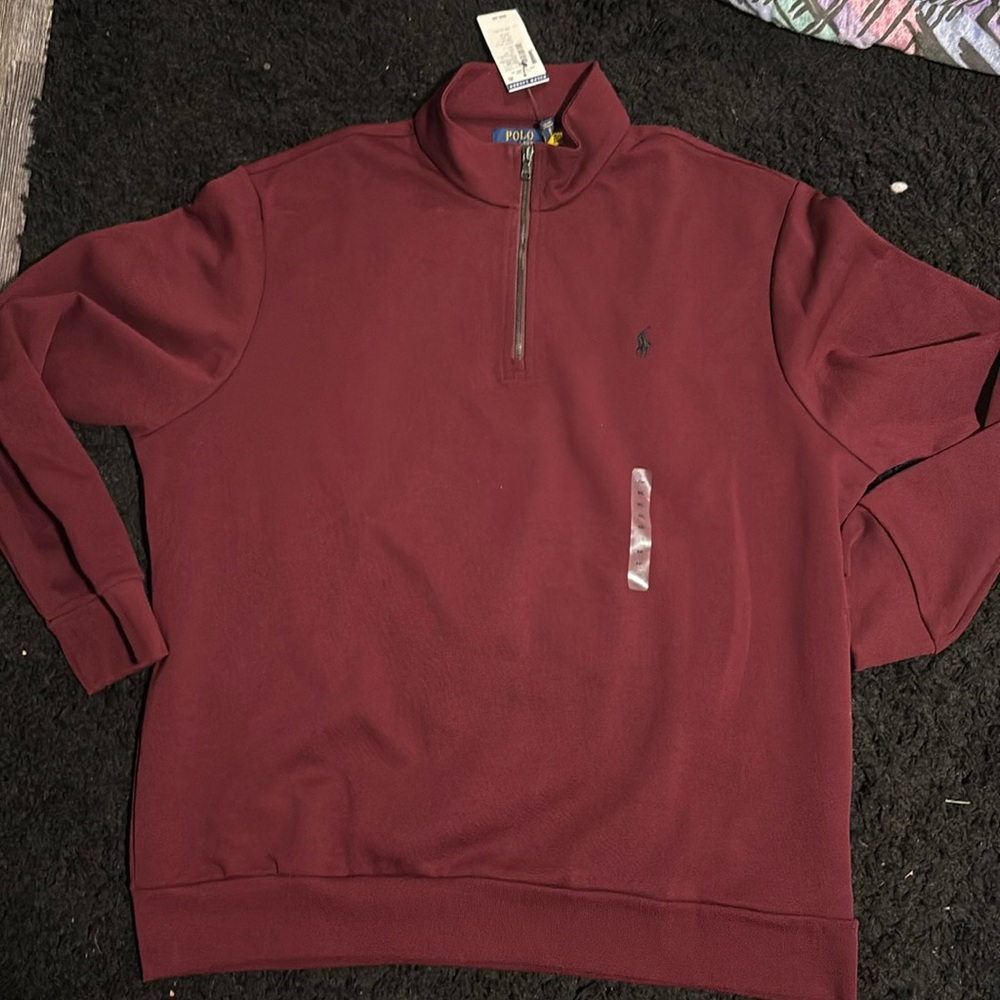 Polo Quarwd Zip sweatshirt
